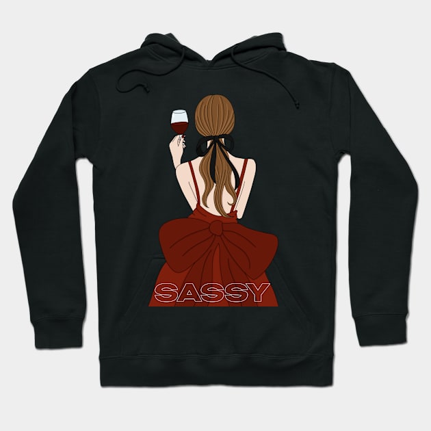 Sassy Lady Design Hoodie by NadyaEsthetic